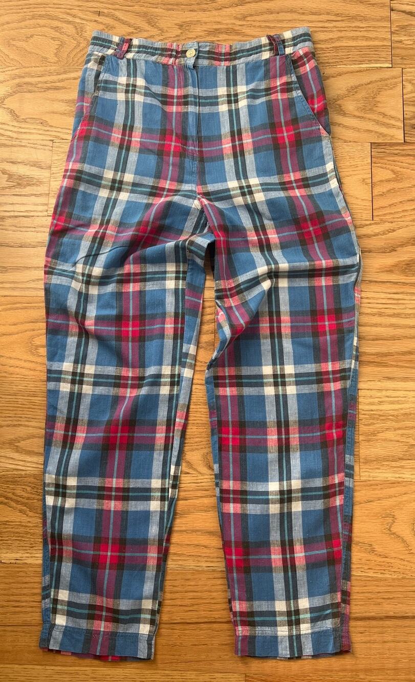Vintage Crazy Horse Young Junior Plaid Pants